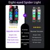 2025 Новые светодиодные микро 8x5 Вт паучьи огни DMX512 DJ сценическая лампа диско бар вечеринка RGBW окружающий движущийся луч KTV лампы трясущийся луч свет