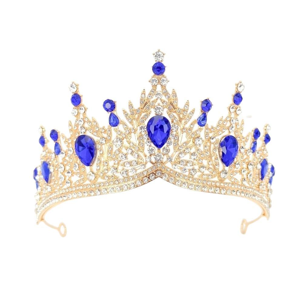 Украшения для волос Барочные Королевские Тиары Роскошная Корона Принцессы Изысканный Свадебный Головной Убор для Женщин Девушек