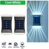 2/4/6PCS Solar Fence Lights Cool White Solar LED Wall Lamp with Motion Sensor Outdoor Solar Garden Lights for Patio Stairs Porch