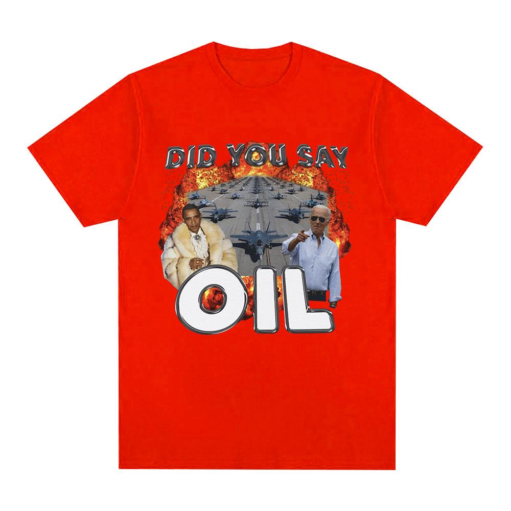 Did You Say Oli Meme Graphic Tshirt Men Clothing Fashion Hip Hop Vintage Short Sleeve Tshirts Casual Tee Shirt