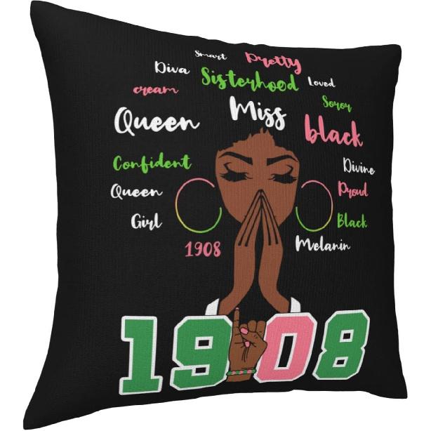 Pillows Sorority Gifts Pillow Covers Pillowcases Double-Sided 18x18