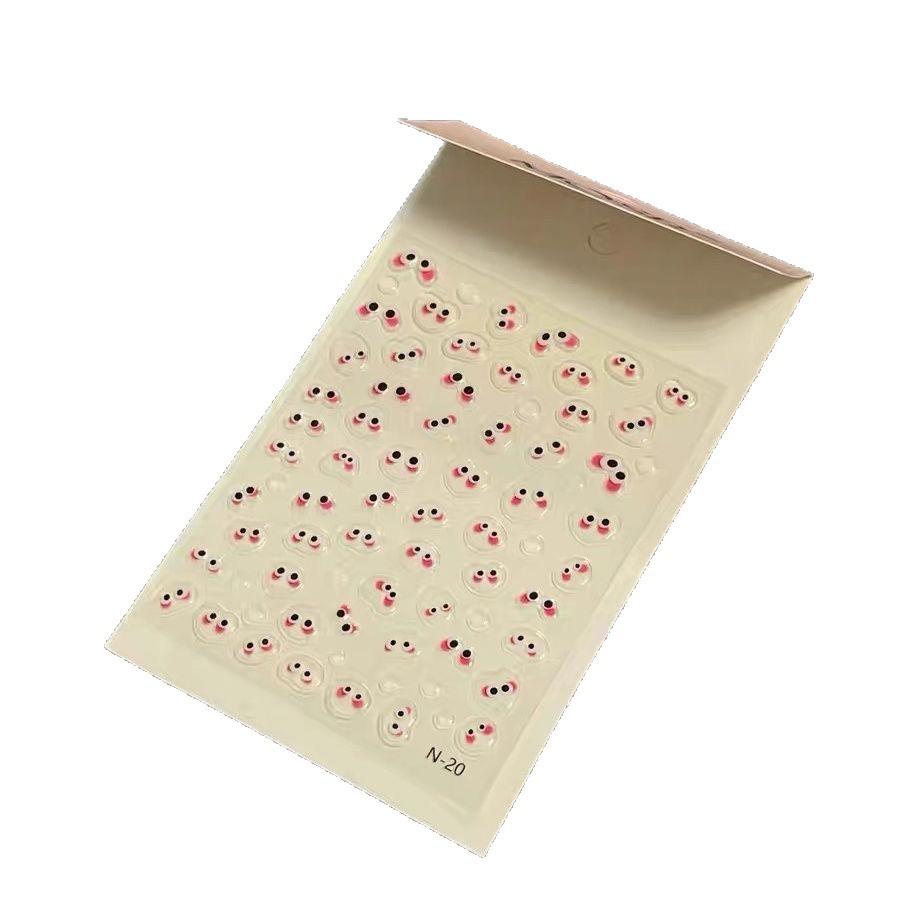 Милые Конфетные Бобы Прозрачные Желейные Наклейки для Маникюра