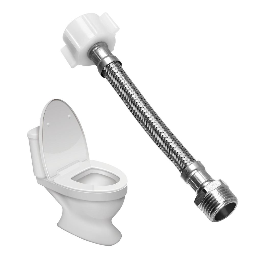 Водяной бачок для унитаза 7/8 Наружный Удлинитель шланга Соединитель для подачи воды в унитаз 6 дюймов