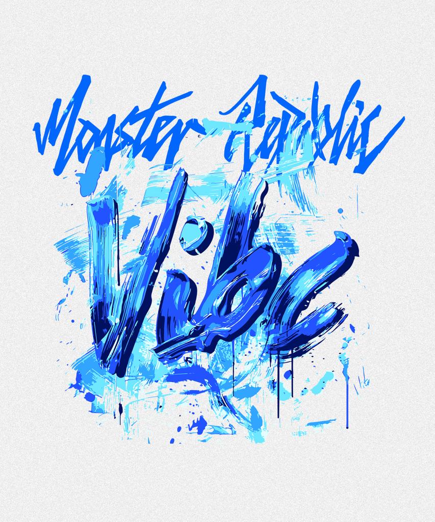 Футболка MONSTER REPUBLIC Vibe Vivid Blue Белая