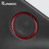 Real Soft Carbon Fiber Sticker For Tesla Model 3 Highland 2025 Rear Door Audio Ring Cover Car Interior Trim Accessories