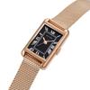 Авторизованный дистрибьютор часов Matow женские mw004006 Noir Квадратные Розовое золото Сетчатый ремешок [MATOW] [Tsuki Oborozuki]