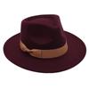 Цилиндр Джазовая шляпа Мужская и женская плюшевая фетровая шляпа Премиальная шерстяная шляпа Бант