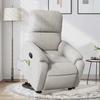 VidaXL Reclining Massage Armchair Light Grey Microfiber Fabric 3204937