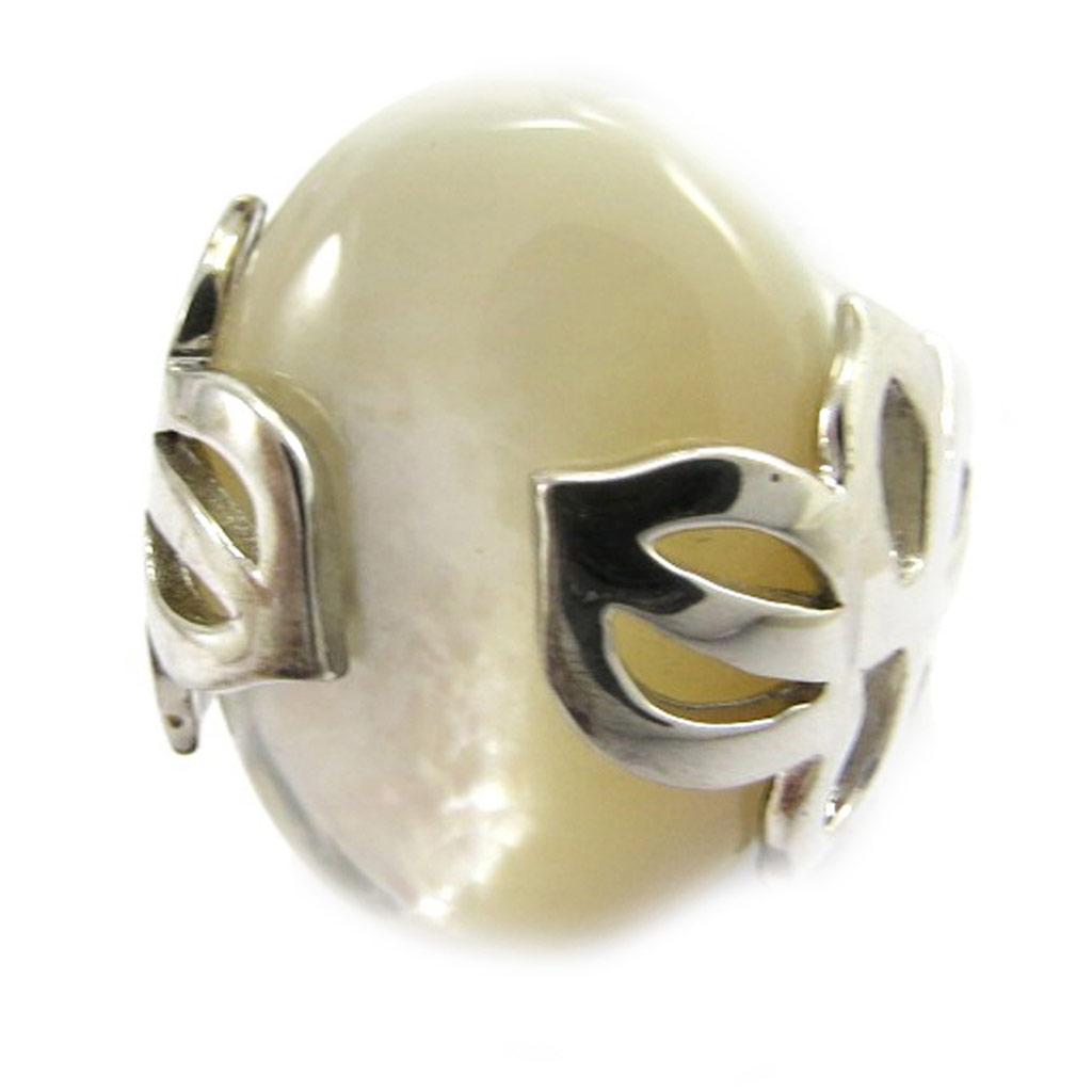 Silver 'Oracle' Mother of Pearl Ring