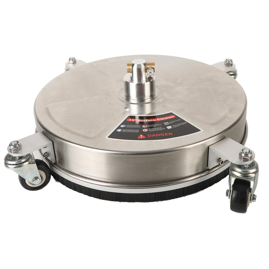 15-дюймовый очиститель высокого давления для поверхностей, профессиональный очиститель поверхностей 4000 фунтов на квадратный дюйм с 4 колесами 1/4 дюйма