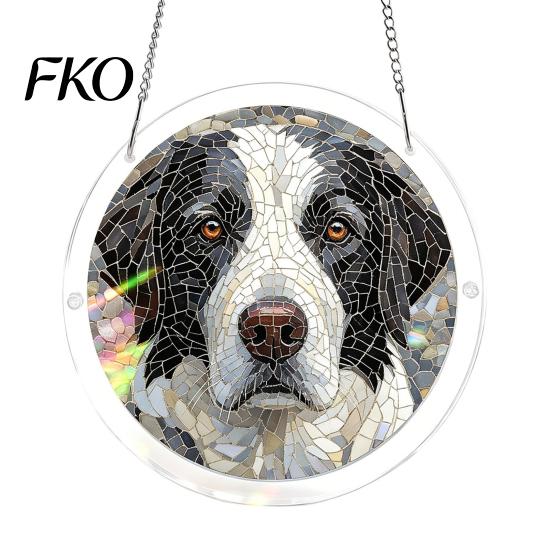 Acrylic Puzzle Pendant Suncatcher, Colorful Window Hanging, 7.48 Inch Sun Catcher Collectible Decoration Ornament, Ideal for Gifting And Home Decor 3D