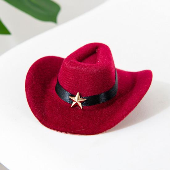 1 Set Cat Cowboy Cowboy Hat Costume Adjustable