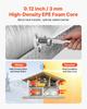 Reflective Insulation Roll, EPE Foam Core Radiant Barrier, 3mm 76.2m x 1.22 m, Aluminum Foil White PE Film Heat Reflective Shield, Thermal Insulation