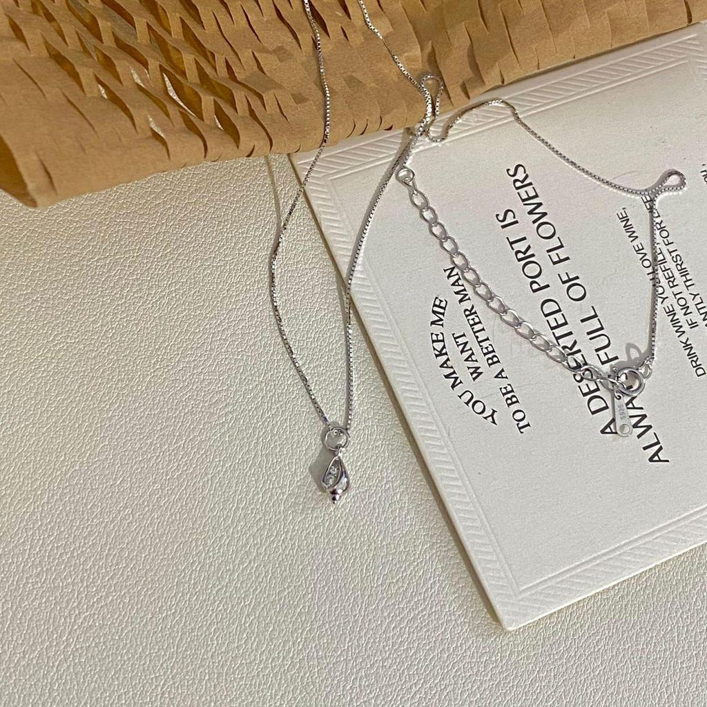 Посеребренная цепочка на ключицу с бриллиантами, покрытая 18-каратным золотом, для женщин