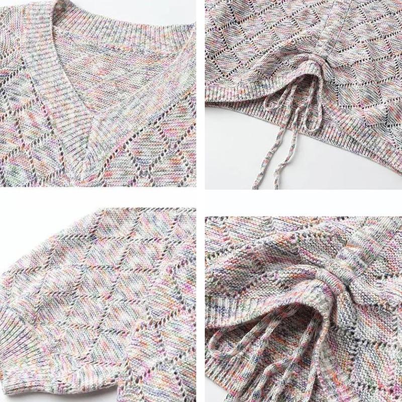 Универсальные вязаные топы с v-образным вырезом, осенне-зимние нижние рубашки, новинка 2022 года, женские повседневные свитера с вырезами, пуловеры