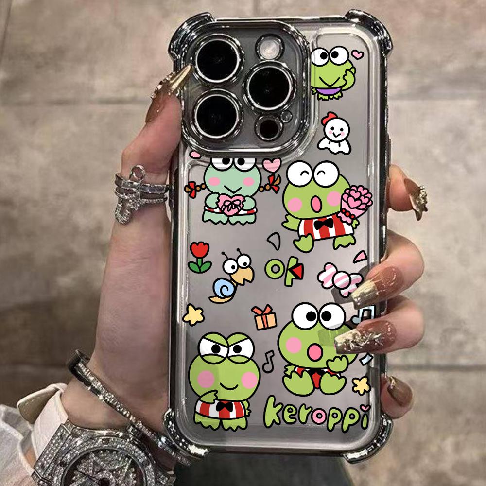 Cute Keroes Keroppies Phone Case for Xiaomi Redmi Note 15 14 13 12 14C 13C 12C 10C Pro Plus 4G 5G Anti-drop Transparent Cover