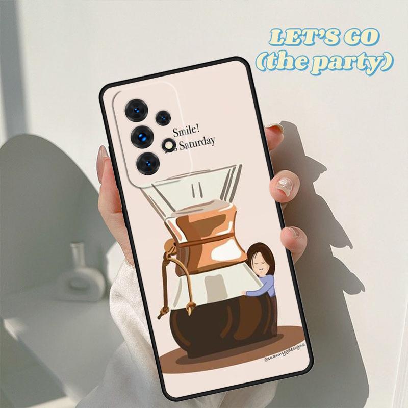 Чехол для телефона Любитель кофе и кофеина Для Samsung Galaxy A42 A31 A40 A51 A71 A32 A80 A91 A52 A72 A73 A20e A21S A50 A70 A11 A12 Обложка