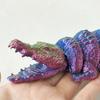 3D Printed Crocodile Toy Articulated Crocodile Ornament with Moveable Joints Anxiety Relief
