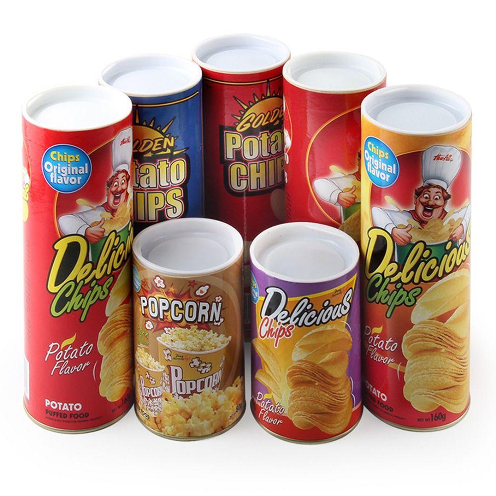 Fun Toys April's Fool Day Snake Tricks Chips Cans Snake Novelty Funny Toy Magic Potato Chips Cans