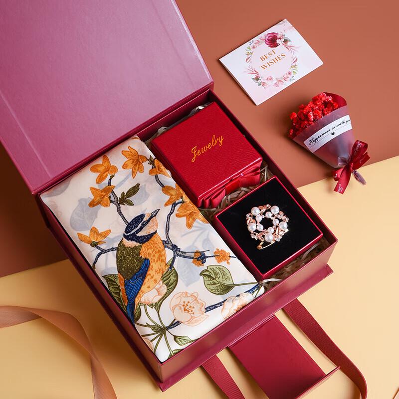 Подарочный набор шелковых платков из Ханчжоу