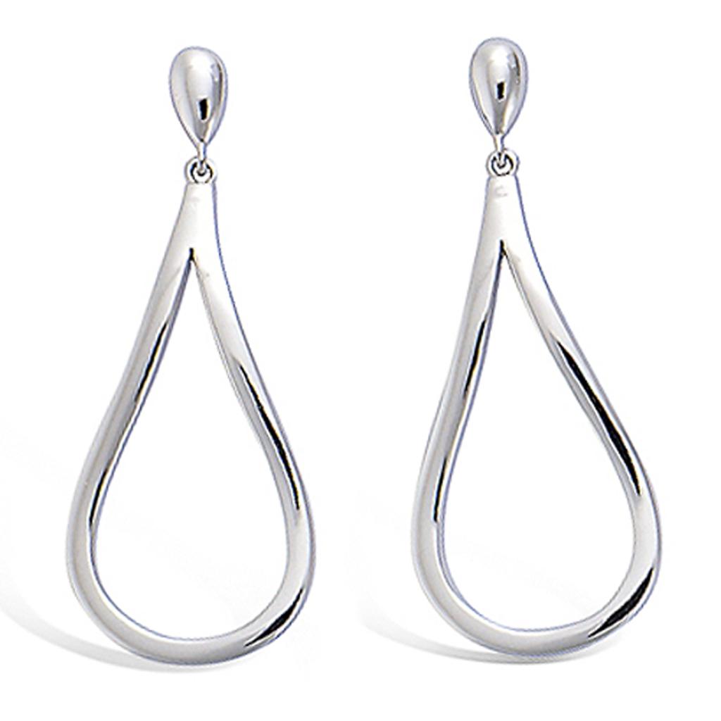Les Trésors De Lily [M6220] - Silver 'Choréographie' Silver Earrings (rhodium-plated) - 38x15 Mm