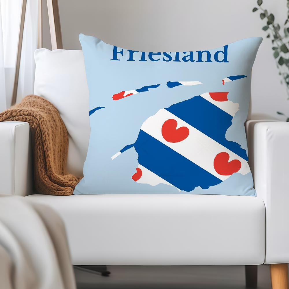 Nation Netherlands Friesland Pillow Case Applicable Space For Guest Rooms Interiors Cars Office House Decoration