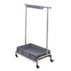 MDNG Rolling Mop and Broom Holder with Storage Basin