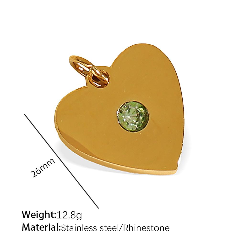 Exquisite Diy Diverse Diamond Pendant Accessories Stainless Steel Gold Plated Versatile Pendant Collection