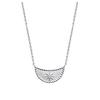 [Q3755] - Silver Necklace 'Cléopatra' Silver White (rhodium-plated) - 20x9 Mm