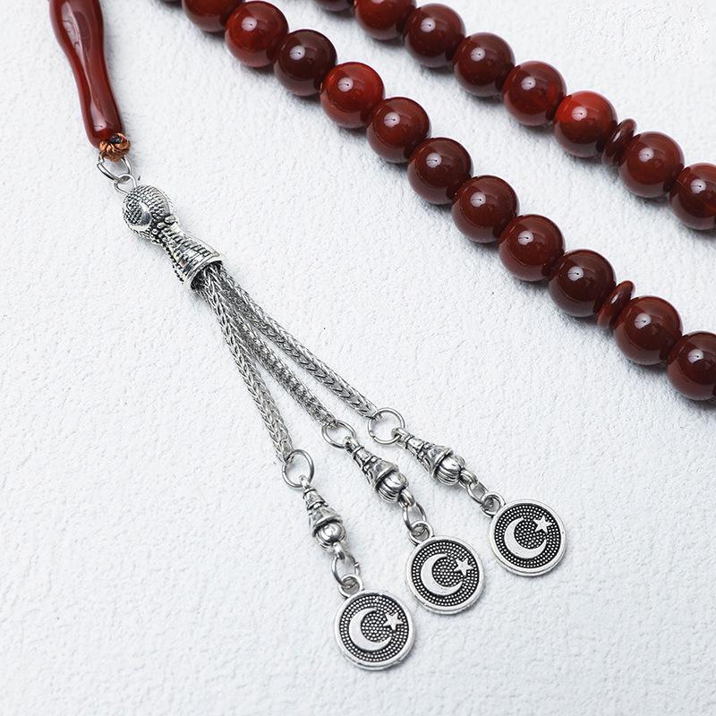 Унисекс 33-бусины 10 мм Тасбих: Мусульманские четки с Ближнего Востока