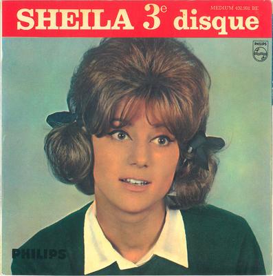 7-дюймовая пластинка SHEILA 3e Disque 432931BE PHILIPS 1963 Франция Поп Б/у