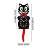 Wall Clock Creative DIY Cat Acrylic Wall Clock with Swing Tail Pendulum for Living Room Bedroom Kitchen Home Décor