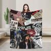 MJ Король Поп-музыки Майкл Дж-Джексон Фланелевое одеяло Теплое плед для дивана кресла кемпинга Печатное покрывало для кровати чехол для дивана-кровати