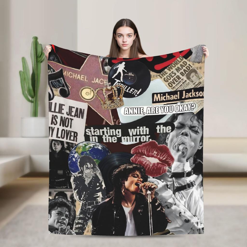 MJ Король Поп-музыки Майкл Дж-Джексон Супер Мягкое Одеяло Плюшевое Постельное Белье Пледы Смешной Диван Кресло Фланелевое Покрывало Чехол для Дивана-Кровати