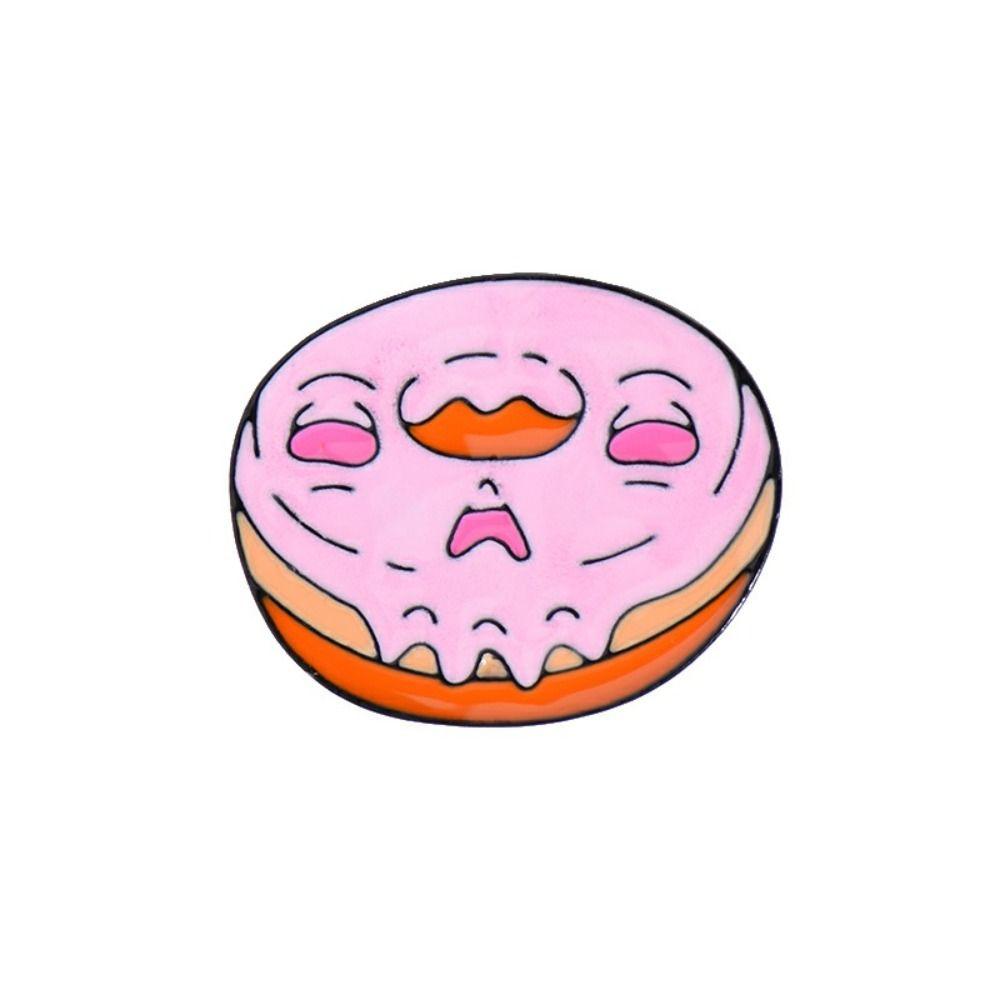 Vintage Halloween Lapel Pins Cute Cartoon Metal Brooch Cartoon Food Brooch  Holiday Decoration