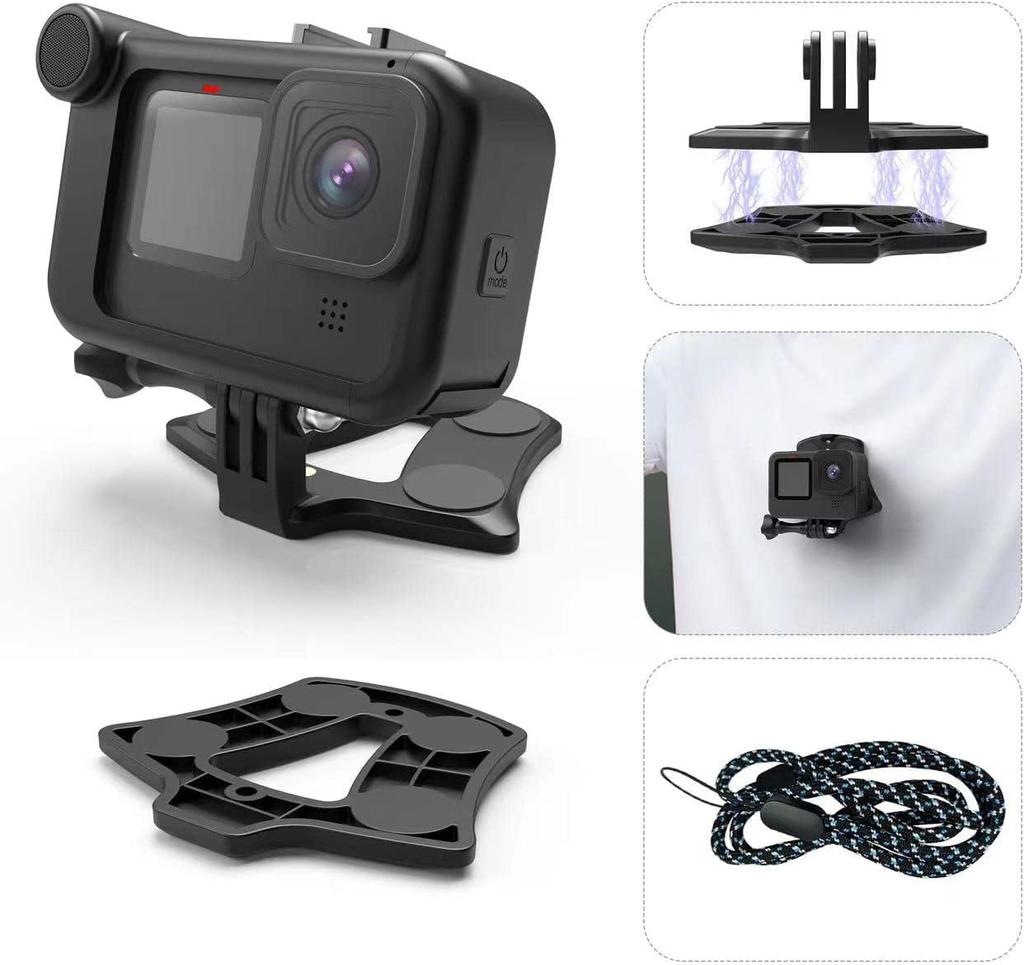 ActyGo Magnetic Mount for Quick Compatible with Smartphones and Other Action Compatible with Media Mod GoPro, Release, Cameras,