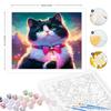 RUOPOTY Diy Paint By Numbers Beginners Kits Cat Animals Canvas Painting Acrylic Paint On Canvas Arts Craft For Home Decoration