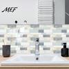 Peel Stick Floor Tiles 12Pcs Self?Adhesive Tile Stickers, 2D Waterproof Oil?Proof Wall Decals with Wear Resistant Decorative Sheets Xmas Tree Faux