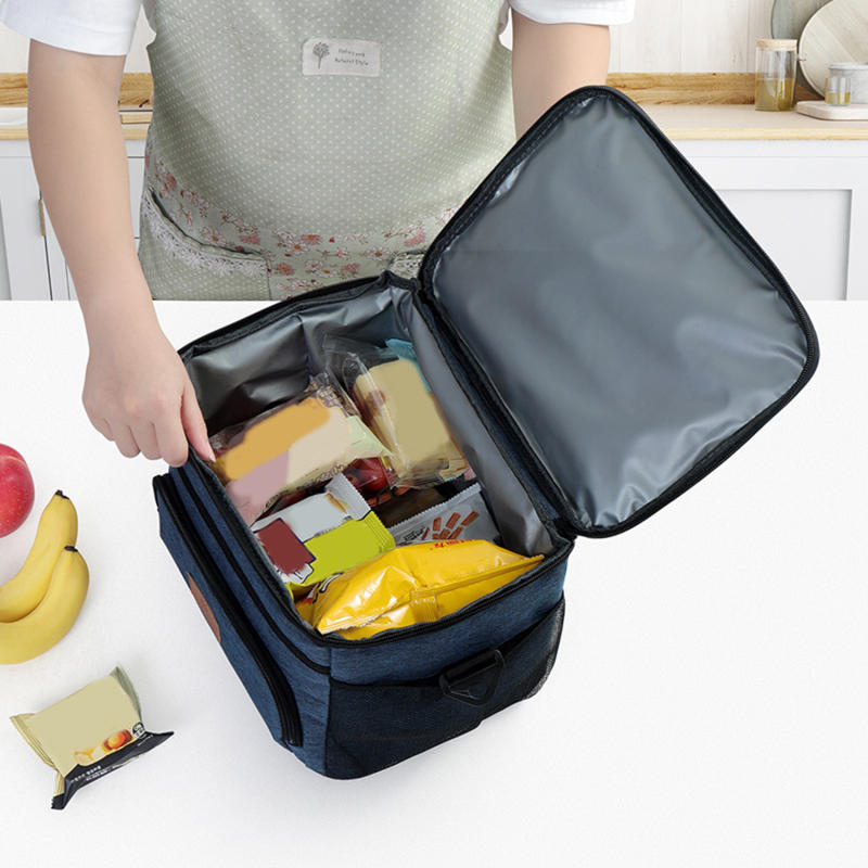 Большая вместимость, герметичный рюкзак для обеда, термобольшая, прохладная и теплая, сумка для пикника, сумка через плечо для хранения на открытом воздухе