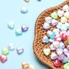 DIY For GIFTS Jewelry Making AB Color 100Pcs Handmade Accessories Heart Acrylic Beads  Home