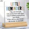 1PC Acrylic Desktop Decoration Inspirational Gift Small Reminder You Enough Transparent Desktop Decoration Logo Gift for Friends and Classmates