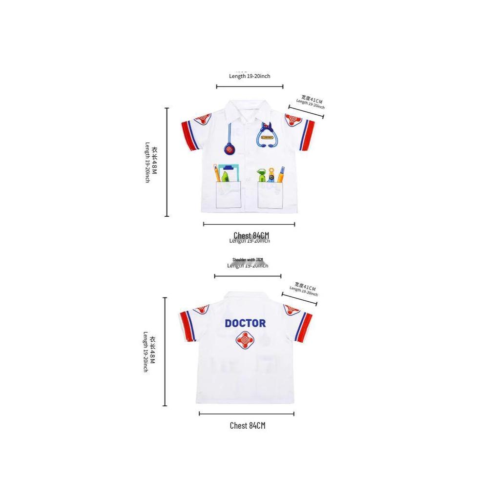 Children's Role Play Costumes: Police, Doctor, Firefighter, Kindergarten Performance Outfits