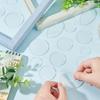 1box 140pcs 4 style Acrylic Flat Round Action Figure Display Bases with 4pcs Acrylic Double-sided Pads Clear Base: 24.5~49.5x2mm Pad: 10x1mm