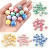 Высокое качество Креативные молочные конфеты 10 шт. Акриловые УФ-двухцветные материалы из бисера Модные ослепительные круглые бусины Ювелирные аксессуары DIY Браслет Ожерелье