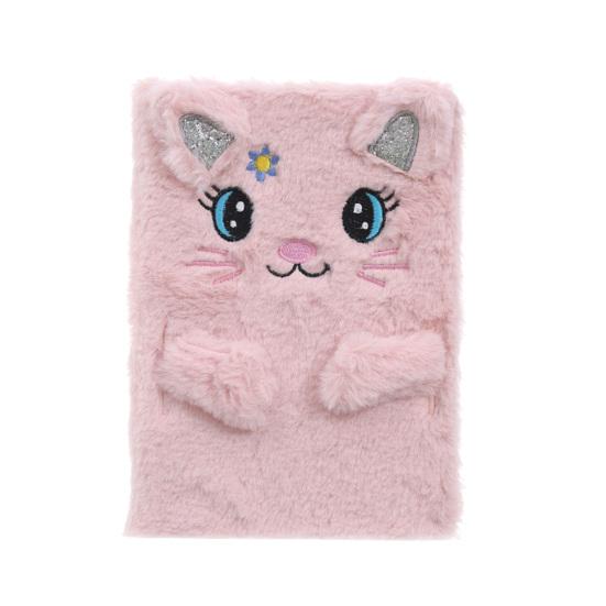 Мультяшный кот, панда, журнал, пушистый дневник, блокнот для девочек, подарок на день рождения