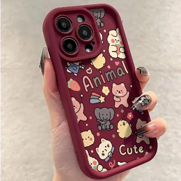 Чехол-лестница на весь экран для мелких животных - Подходит для Apple 17 Pro Max, 16, Graffiti 15, Милый 14/13 Pro