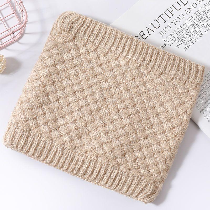 Универсальный флисовый утолщенный шарф-снуд для мужчин и женщин, зимний теплый вязаный шарф-капюшон