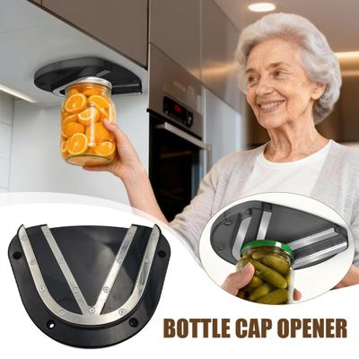 Открывалка для банок Yousheng Эргономичная открывалка для бутылок Пластиковый захват для любой крышки до 5,3 дюймов Легкое снятие крышек от бутылок Кухонный инструмент Подарок для пожилых людей