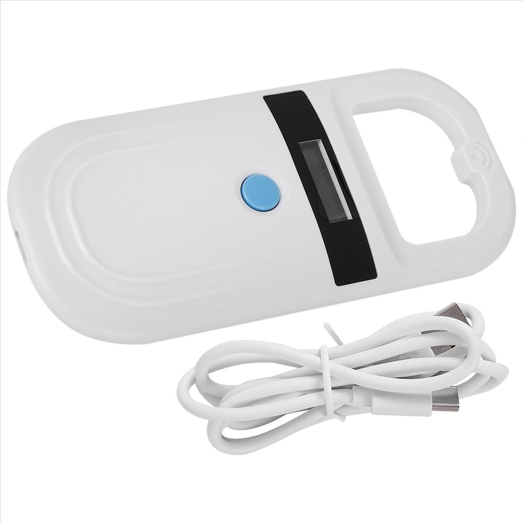 Считыватель RFID 134,2 кГц, сканер идентификационных меток животных с ярким OLED-дисплеем 0,91 дюйма для отслеживания животных