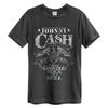 Johnny Cash Eagle Amplified Vintage Charcoal T Shirt